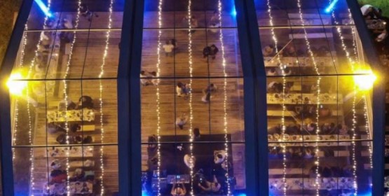 Светлинки „Звездно небе“ в топло бяло